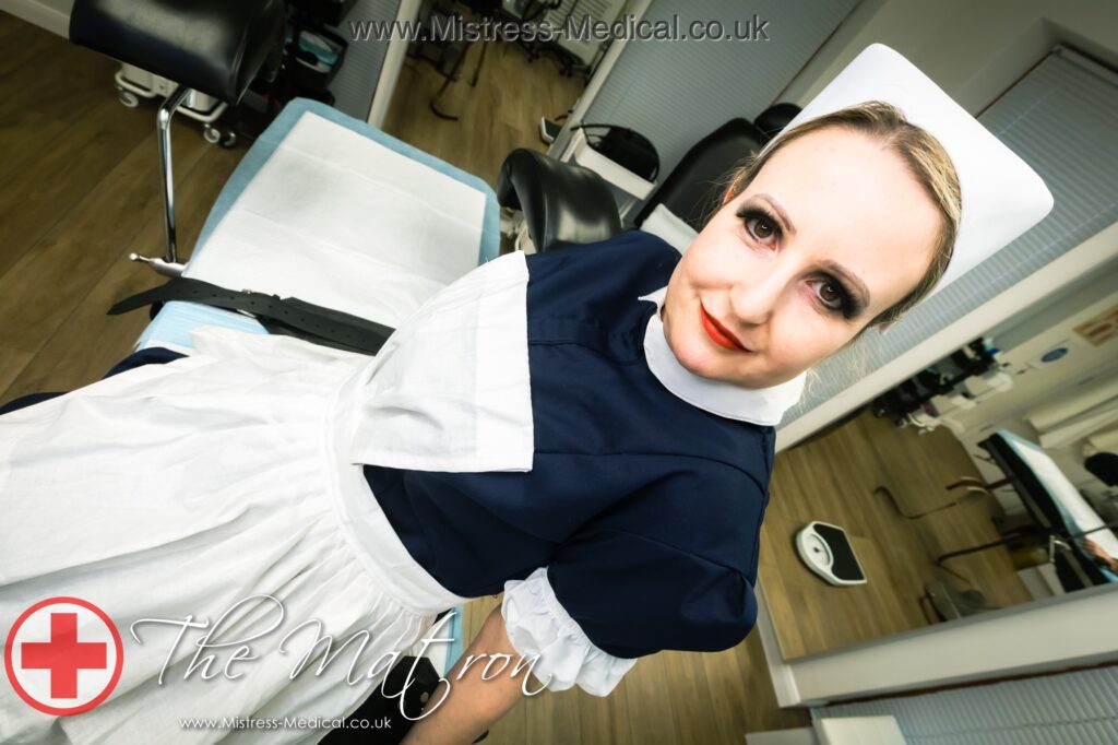Medical Mistress in Milton Keynes - The Matron is Milton Keynes' finest Medfet practioner. Visit her in her well equipped hygenic clinic